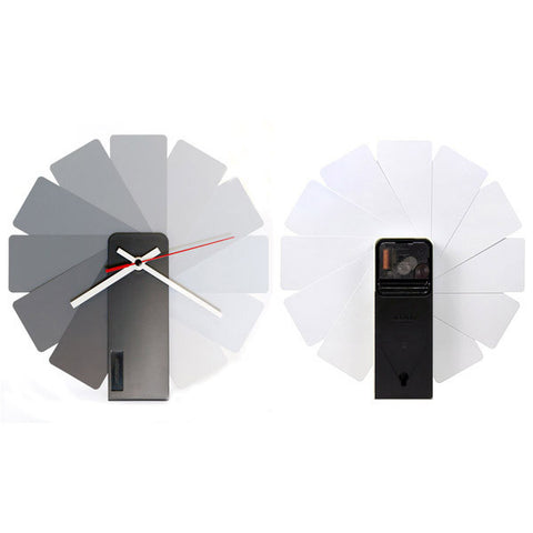 KIBARDIN Transformer Clock / Black<BR/>時鐘 - 灰色扇葉/黑色主體