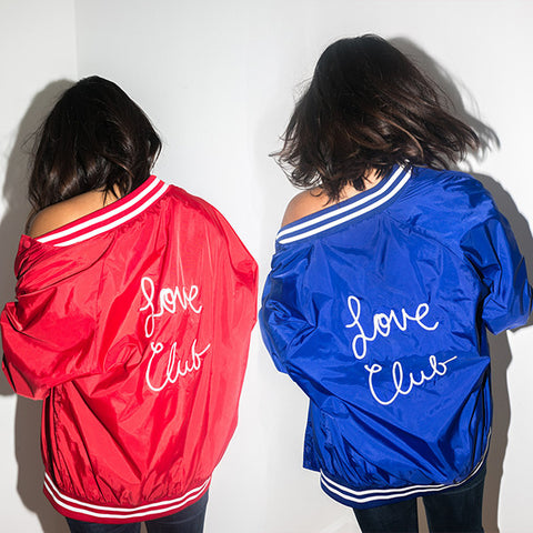 THE STYLE CLUB<BR/>The Love Club Athletic Bomber Jacket 個性運動夾克 (共2色)