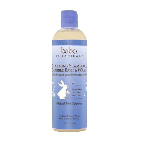 BABO BOTANICALS Calming Shampoo Bubble Bath & Wash<BR>薰衣草洗髮泡泡浴露 (3合1)