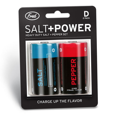 FRED & FRIENDS Salt+Power<br/>電池造型胡椒鹽罐