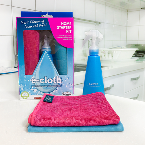 E-CLOTH<br/>深層除菌科技清潔布 - 家用三件組 (萬用清潔布+玻璃拋光布+噴槍)