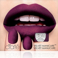 CIATÈ Velvet Manicure Set - Berry Poncho <br/>天鵝絨指甲油組合 - 莓紅絨毛