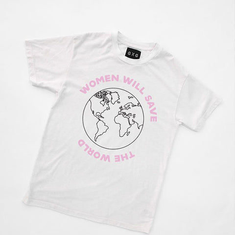 THE STYLE CLUB<BR/>Women Will Save The World 短袖 Tee