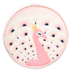 PLAY & GO<br/>玩具整理袋 柔棉系列 - 粉紅孔雀