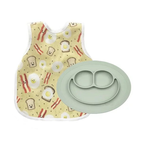 EZPZ<br/>寶寶用餐套組 - 迷你餐盤 (抹) + 蛋蛋培根