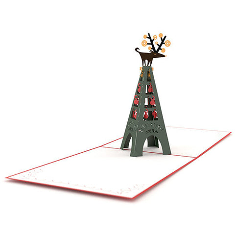 LOVEPOP Christmas Eiffel 3D Card<br/>聖誕卡片－艾菲爾鐵塔