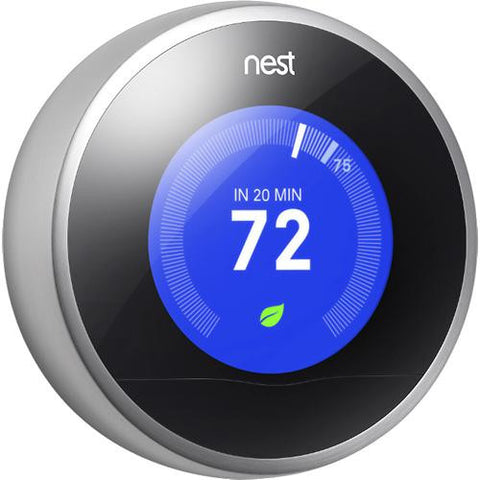 Nest - 2nd-Generation Learning Thermostat - Stainless-Steel