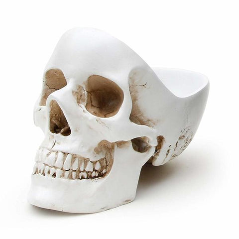 SUCK UK White Skull Tidy<BR/>骷髏頭收納碗 – 白色款
