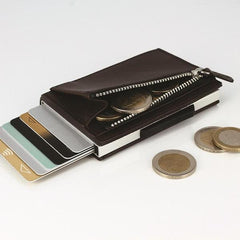 OGON Cascade Zipper Wallet RFID<BR/>安全防盜真皮拉鍊三摺錢包 (共3色)