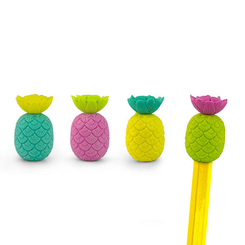 MUSTARD Pineapple Shaped Erasers<br/>造型橡皮擦筆套 - 夏日菠蘿 (10入/組)