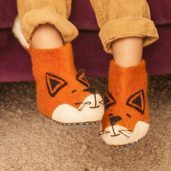 Sew Heart Fox Slippers SEW HEART FELT放牧小羊羊毛氈鞋- 芬利小