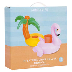 SUNNYLIFE Tropical Inflatable Drink Holder<br/>熱帶風情充氣飲料架組