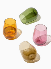 TOSSWARE<br/>禮盒版16oz Wine Glass  Color - Mixed Reserve 系列- 彩色紅酒杯(可進洗碗機)( 4入/盒)