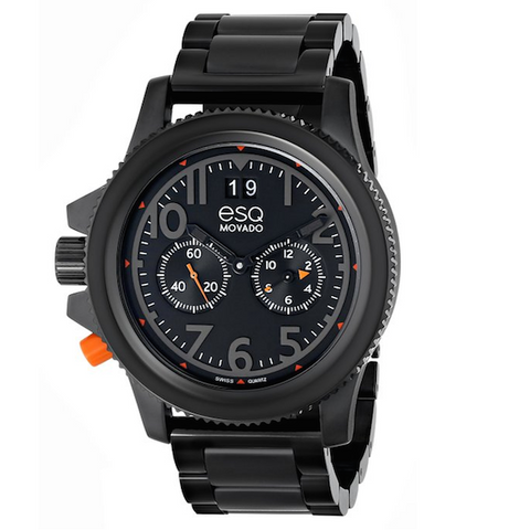 ESQ Movado Watch - Men's Swiss Fusion Black Ion Plated Stainless Steel Bracelet 44mm 07301422 - Shark Tank Taiwan 