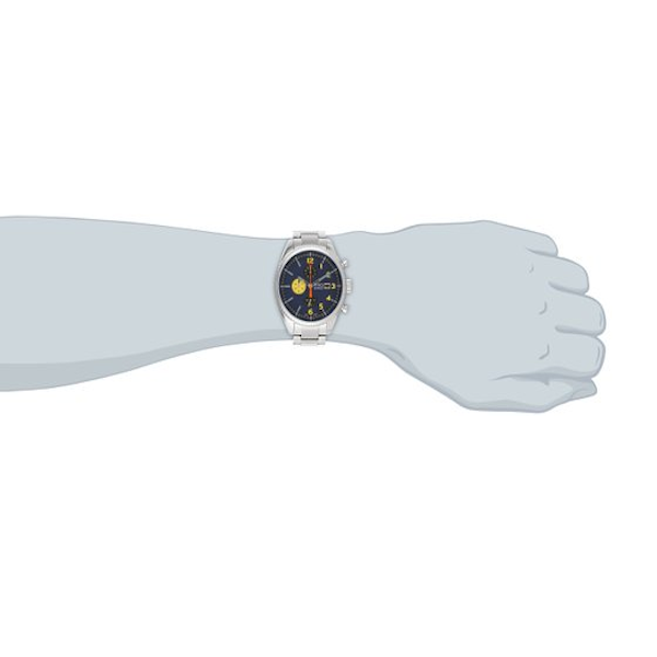 ESQ Movado Men's 07301446 Catalyst Ionic Black-Plated Steel and Bracelet  Blue Chrono Dial Watch