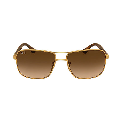 RAY BAN - Square Arista Double Bridge Tortoise-Shell Frame Brown Gradient Lenses Sunglasses