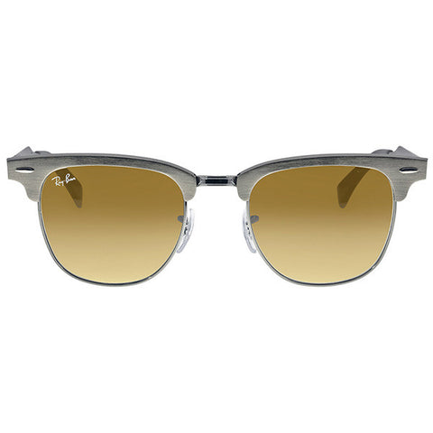 RAY BAN - Clubmaster Brown Gradient Aluminum Sunglasses