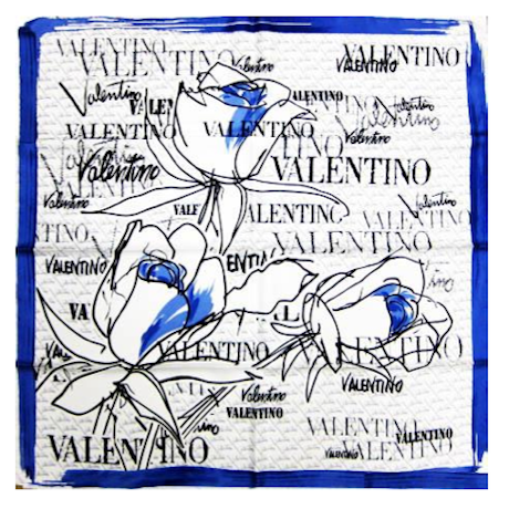 Valentino Scarf 范倫鐵諾方形絲巾 VFC909S672 INDA