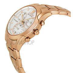 Citizen - Eco-Drive Sport Chronograph White Dial Rose Gold-Tone Ladies Watch FB1153-59A (48% off) - Shark Tank Taiwan 