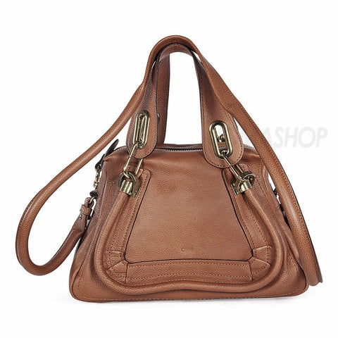 Chloe - Paraty Brown Leather Small Satchel 3S0024-043-19P