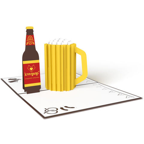 LOVEPOP Beer 3D Card<br/>萬用卡片－來杯清涼的啤酒吧！