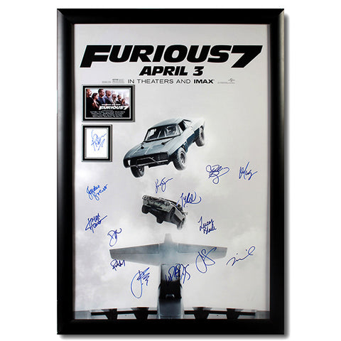 Fast & Furious 7 Autographed Poster<br/>玩命關頭 7 簽名海報 (含保羅、沃克簽名)