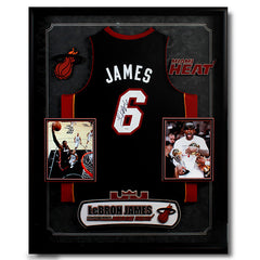 NBA LeBron James Autographed Jersey - Heat<br/>勒布朗·詹姆斯熱火隊簽名球衣 - Shark Tank Taiwan 