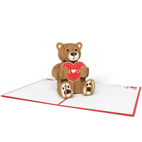 LOVEPOP Love Bear 3D card<br>萬用卡片－I Love U 泰迪熊