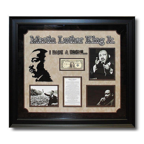 Martin Luther King Autographed Dollar<br/>馬丁·路德·金恩親筆簽名美金