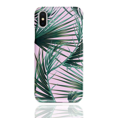 COCONUT LANE Pink Palm Phone Case<BR/>棕櫚葉粉紫手機殼