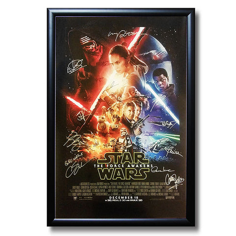 Star Wars Autographed Poster: Episode VII The Force Awakens<br/>星際大戰簽名海報：第七部曲 原力覺醒