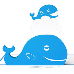 LOVEPOP Whale Mother 3D card<br>萬用卡片－鯨魚 - Shark Tank Taiwan 