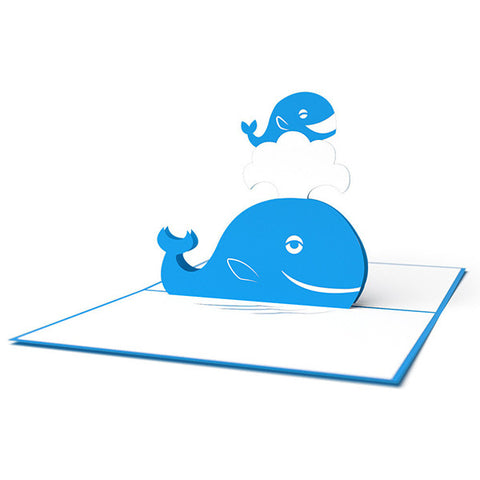 LOVEPOP Whale Mother 3D card<br>萬用卡片－鯨魚