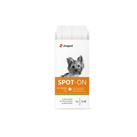 AMIGARD Spot-On<BR/>安美佳天然驅蚤滴劑 - 15kg 以下犬種專用 (3劑入)