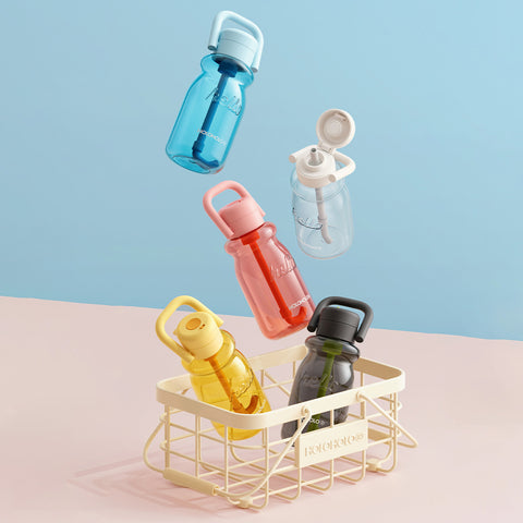 Holoholo MIU CUP SE<br/>牛奶瓶造型彈蓋水杯 630ml (共5色可選)