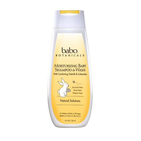 BABO BOTANICALS Moisturizing Baby Shampoo & Wash<BR>燕麥金盞花洗髮沐浴露 - Shark Tank Taiwan 