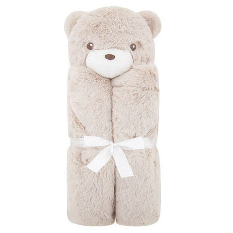 QUILTEX Brown Bear<br/>超柔軟動物安撫毯 - 淺咖啡小熊