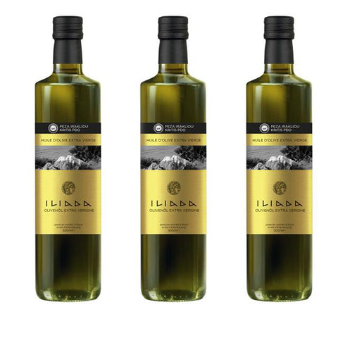 ILIADA PDO<br/>希臘伊利亞達冷壓初榨橄欖油 500ml (3瓶組)
