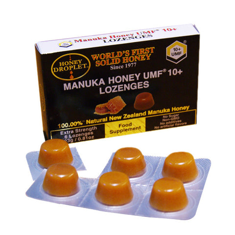 NEW ZEALAND HONEY Premium Manuka Honey UMF10+ Lozenges<br/>麥蘆卡固態蜂蜜糖 UMF10+ (6入/盒)