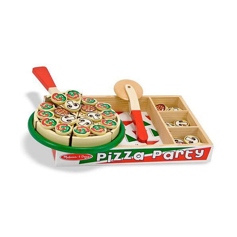 MELISSA & DOUG<br/>木製玩食趣 - Pizza 比薩派對 玩具組