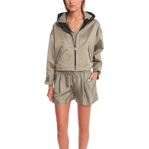 RAG & BONE Vetiver Cropped Randi Jacket<BR/>抽繩防風外套