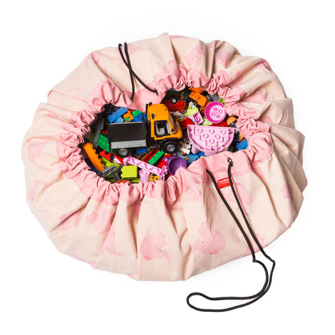 PLAY & GO<br/>玩具整理袋 藝術家聯名款 - 粉紅大象