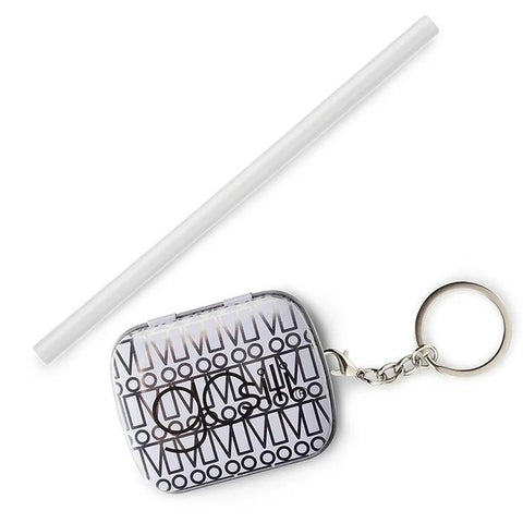 GOSILI<br/>聖誕吸管插畫禮盒組 鑰匙圈 - 驚嘆白 附切口器