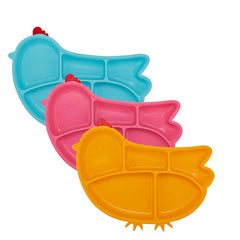 INNOBABY<br/>歡樂小雞矽膠防滑餐盤 (共3色)