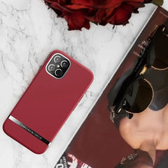 RICHMOND & FINCH<br/>RF瑞典手機殼 銀線框 - 素面深紅