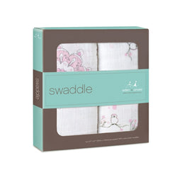 ADEN+ANAIS<br/>輕柔新生兒包巾 - 貓頭鷹系列 (2入/組) - Shark Tank Taiwan 