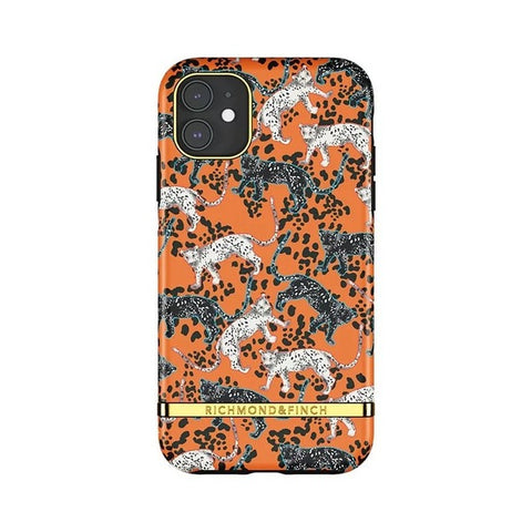 RICHMOND & FINCH<br/>RF瑞典手機殼 金線框 -叢林美洲橘豹