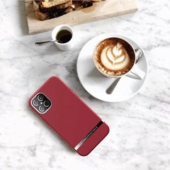 RICHMOND & FINCH<br/>RF瑞典手機殼 銀線框 - 素面深紅