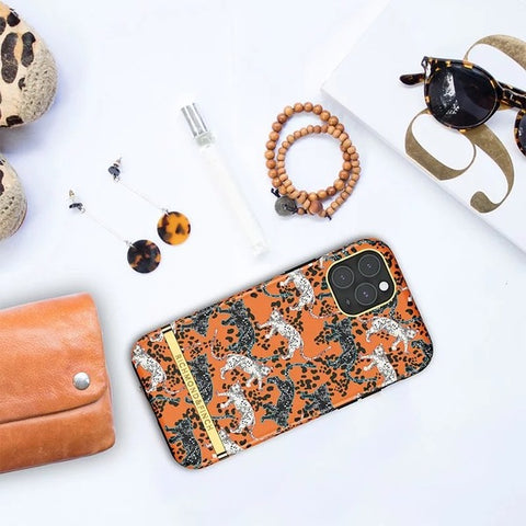 RICHMOND & FINCH<br/>RF瑞典手機殼 金線框 -叢林美洲橘豹