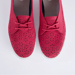 FYE FYE1504<br/>寶特瓶製休閒女鞋 Paris 系列 - 酒紅色